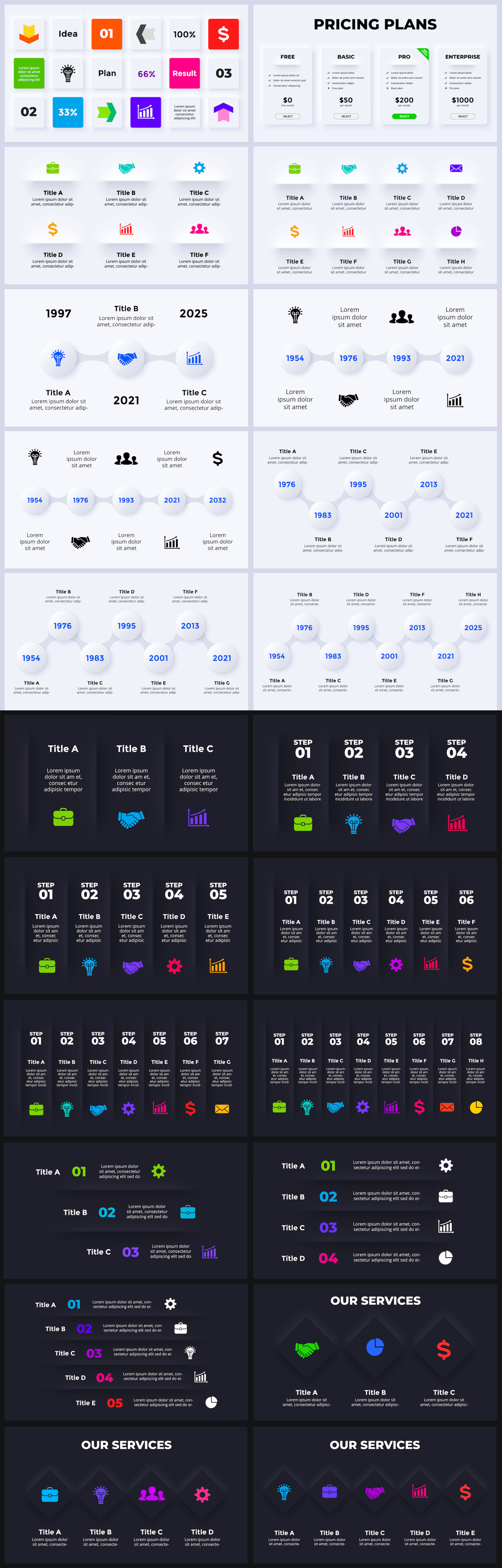 Wowly - 3500 Infographics & Presentation Templates! Updated! PowerPoint Canva Figma Sketch Ai Psd. - 323
