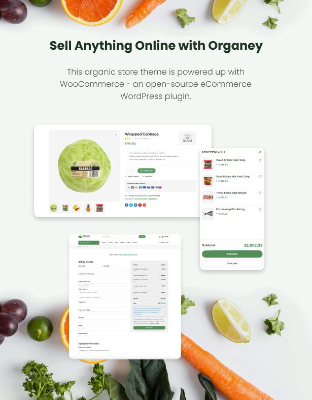 Organey - 有机食品 WooCommerce WordPress 主题
