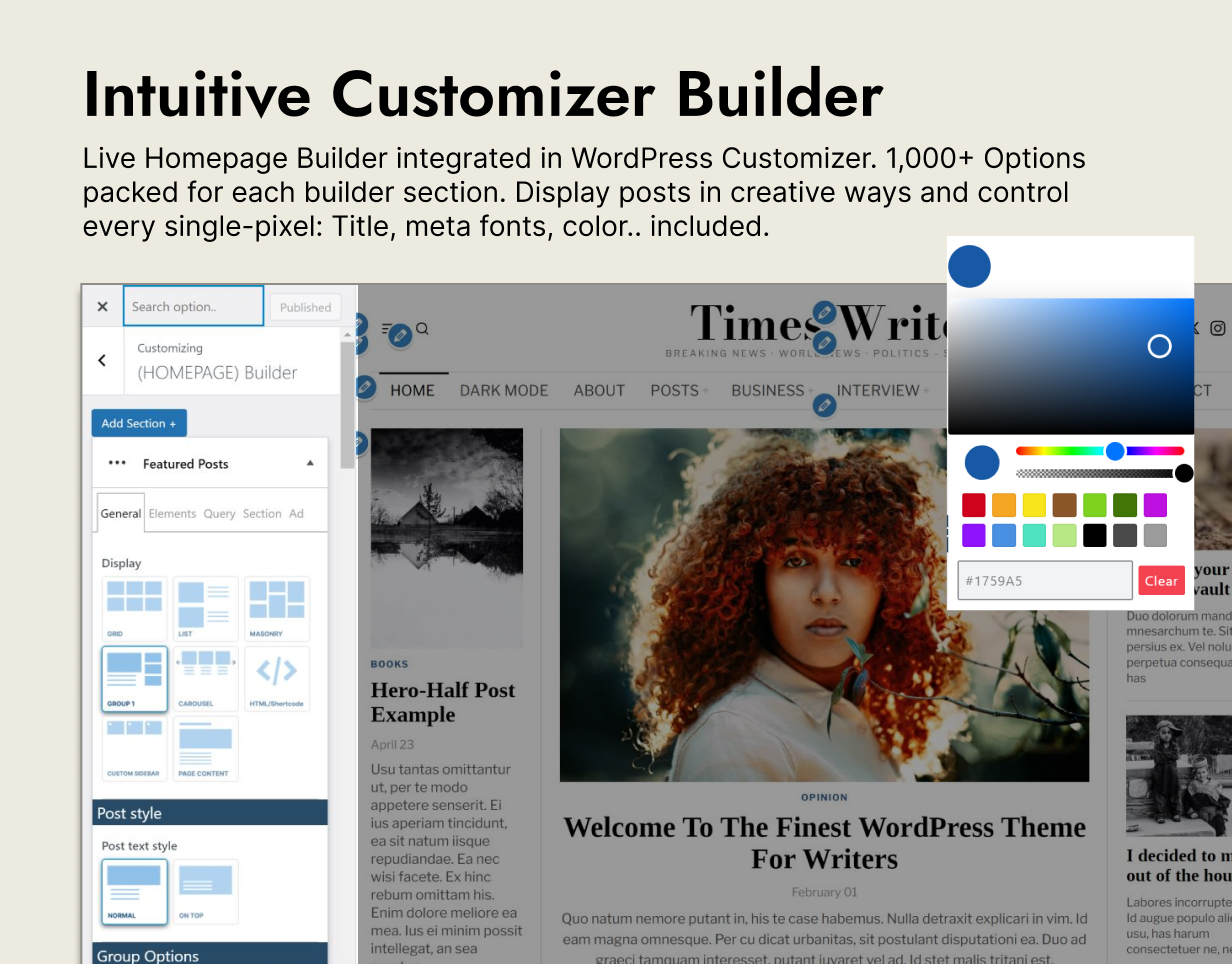 Page Builder News Theme