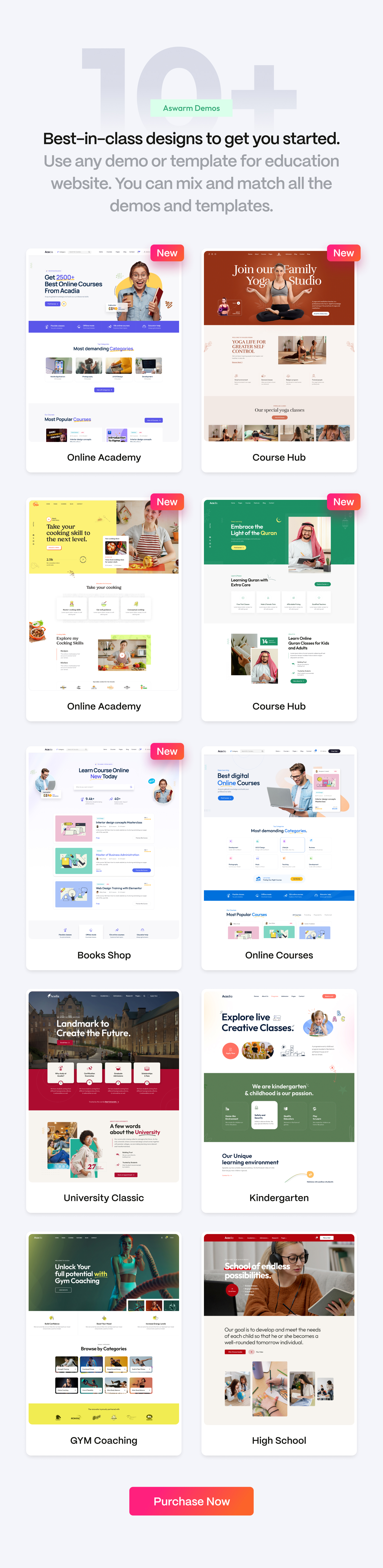 Education WordPress Theme For University & Online Course - Acadia