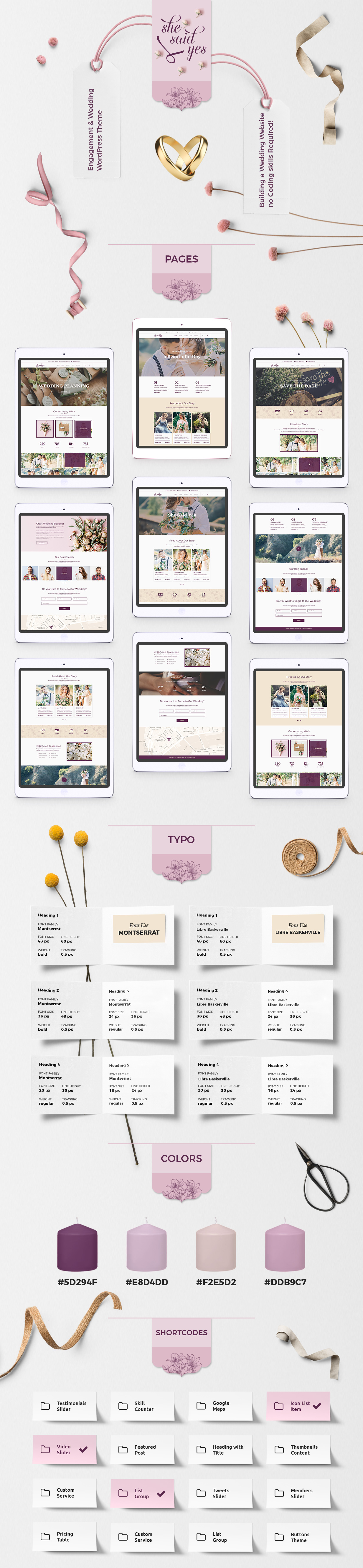 SheSaidYes - Engagement & Wedding WordPress Theme - 1