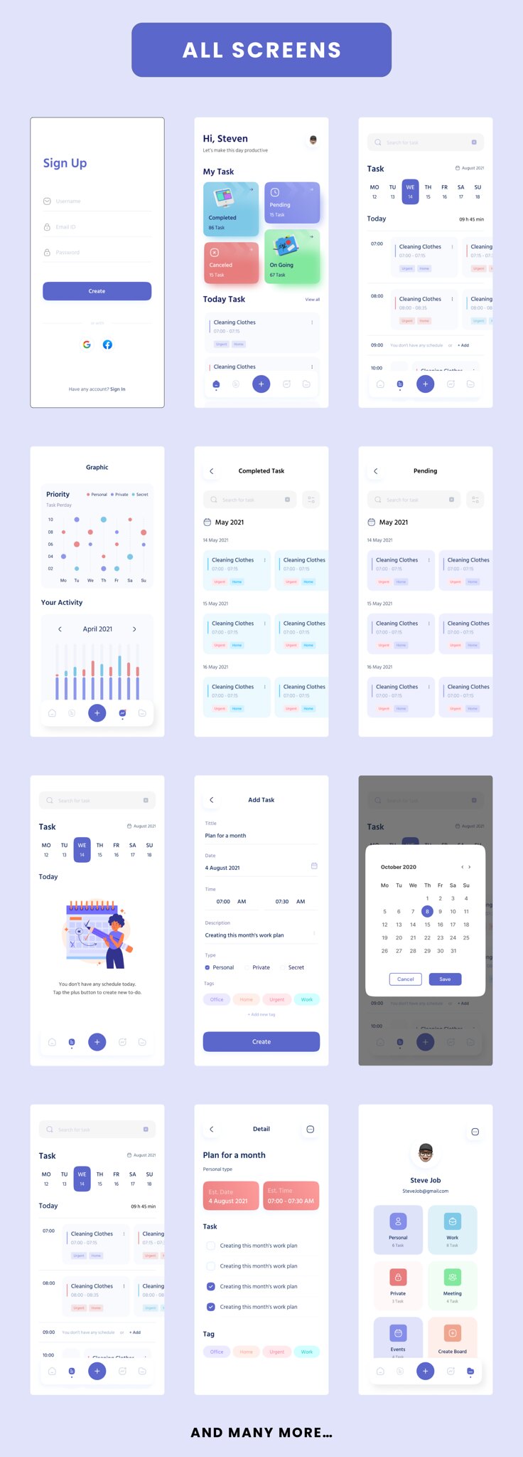 Taskly App - Flutter Mobile App Template 