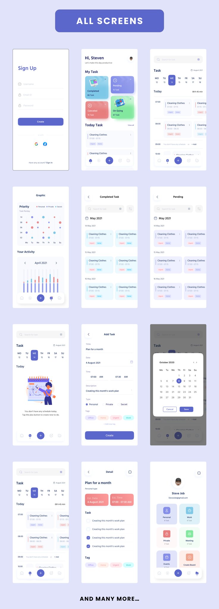 Taskly App - Flutter Mobile App Template 