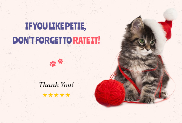 Petie - 宠物护理中心和兽医 WordPress 主题立即购买 Petie