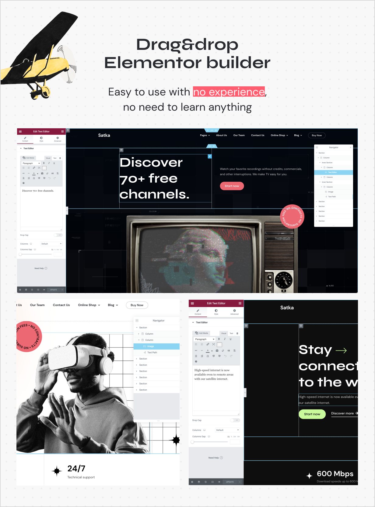 Satka - Satellite TV & Internet Provider WordPress Theme