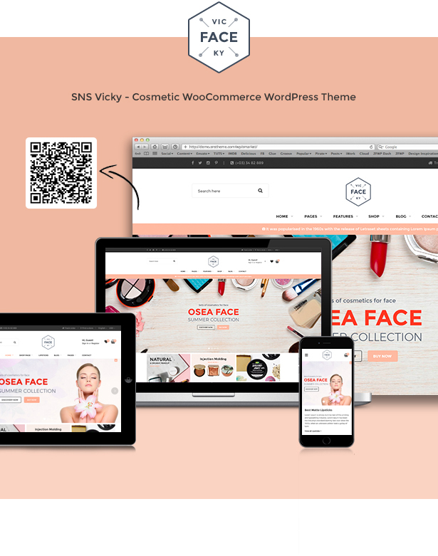 SNS Vicky - Tema Cosmetic WooCommerce WordPress - 3