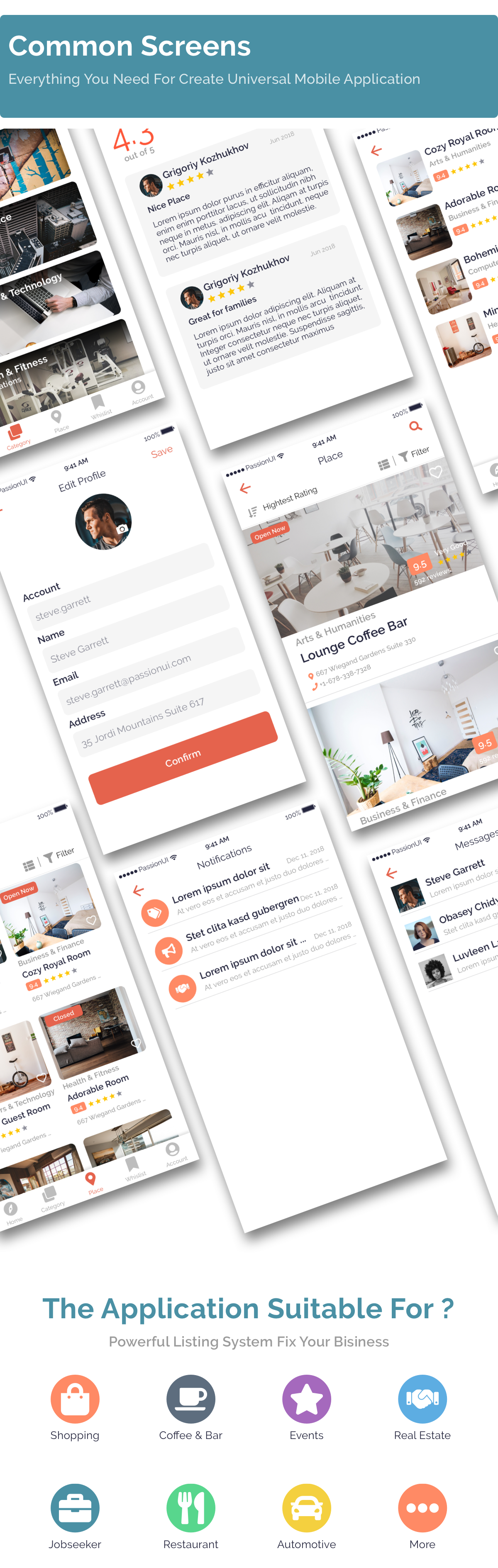 Listar - React Native directory listing app template - 7