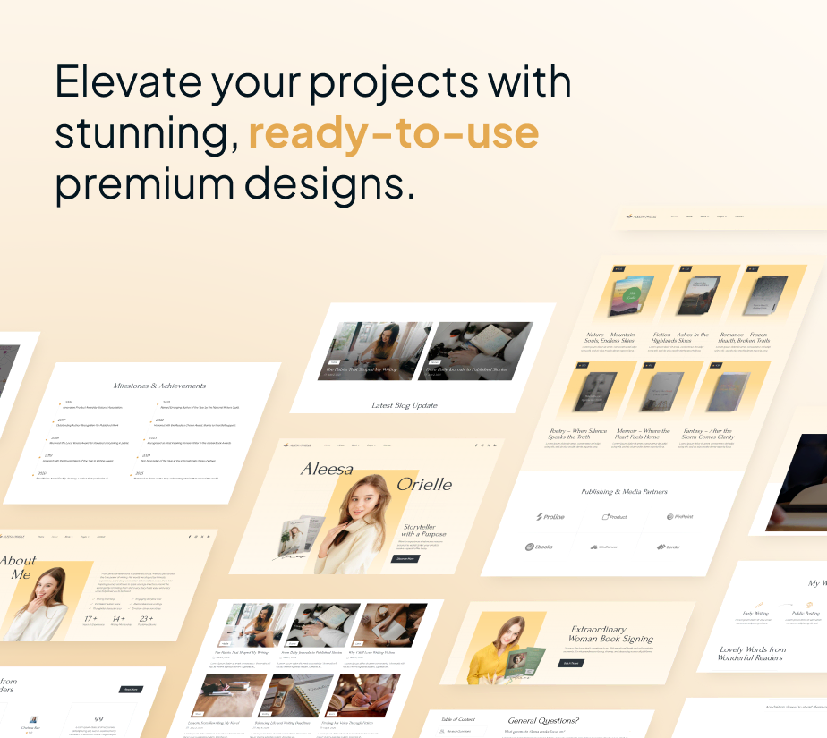 Aleesa – Book Author & Writer FSE WordPress Theme - 5
