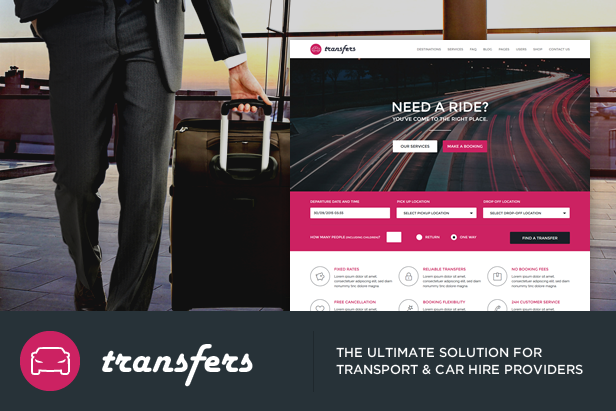 Transfers - Transport and Car Hire WordPress Theme