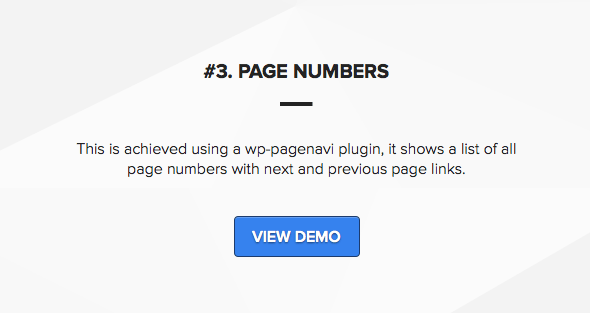 Wordpress theme with ajax pagination