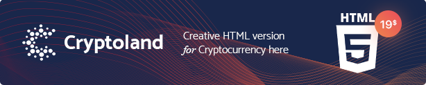 Cryptoland - ICO Landing Pages & Cryptocurrency PSD Pack - 5
