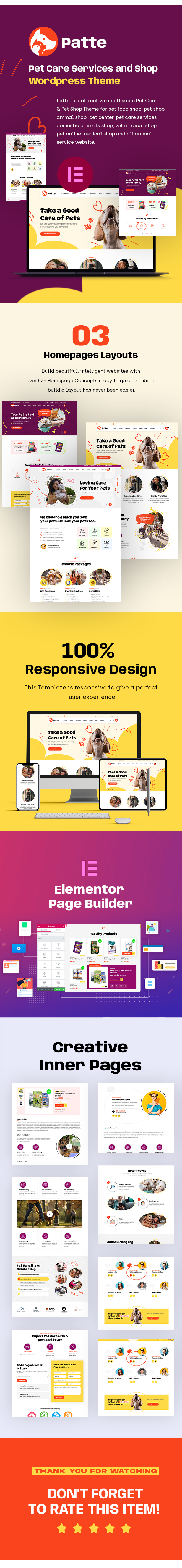 Patte - Pet Care & Pet Shop WordPress Theme - 5