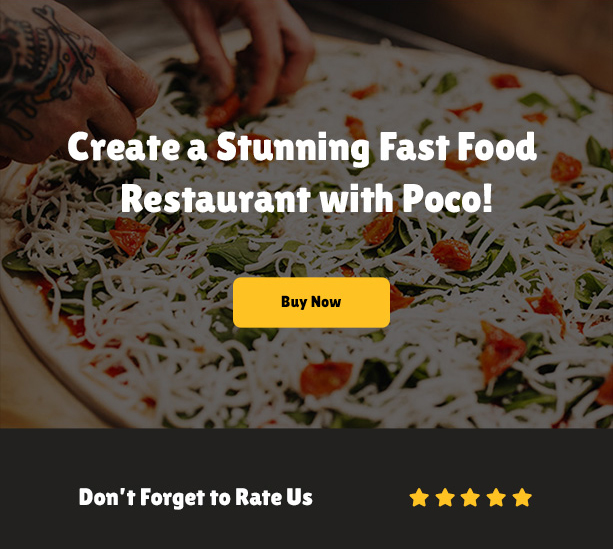 Poco - Best Fast Food Restaurant WordPress Theme