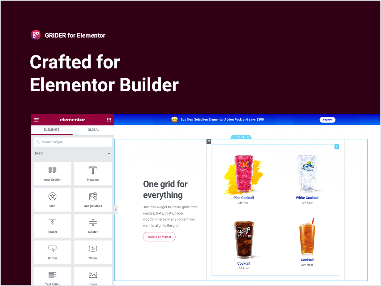 Crafted for Elementor Builder