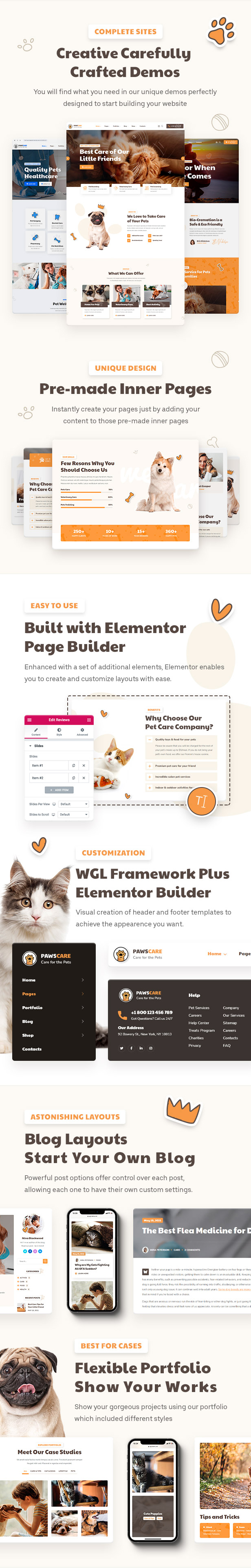 PawsCare - Pet Care & Veterinary WordPress Theme - 1