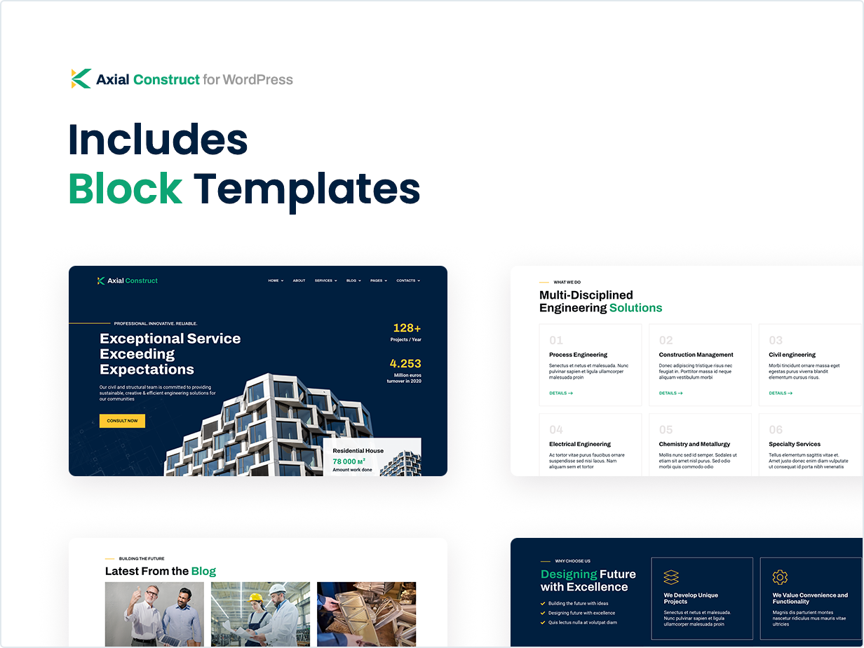 Includes Block Templates