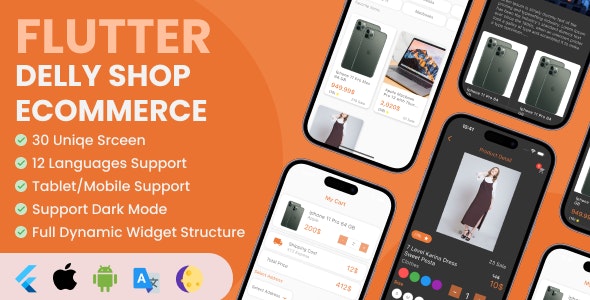 DellyShop eCommerce Application - Flutter (Android & iOS)
