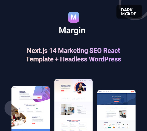 Marketing SEO Next.js React Template + Headless WordPress