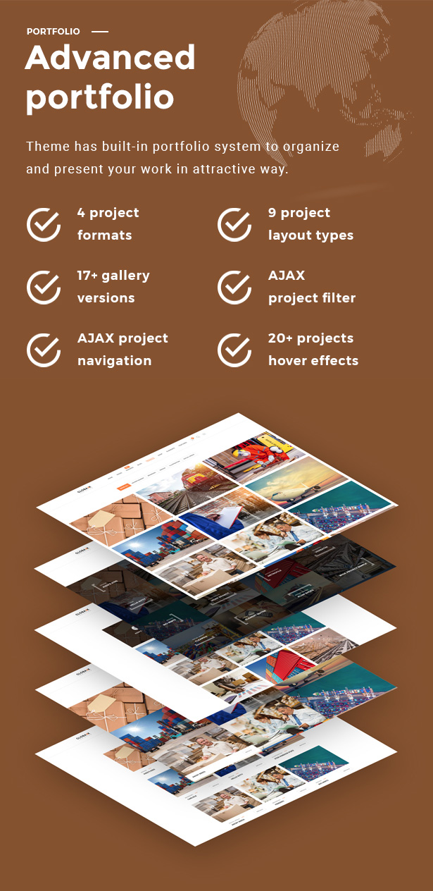 Globax - Logistics WordPress Theme + Woocommerce