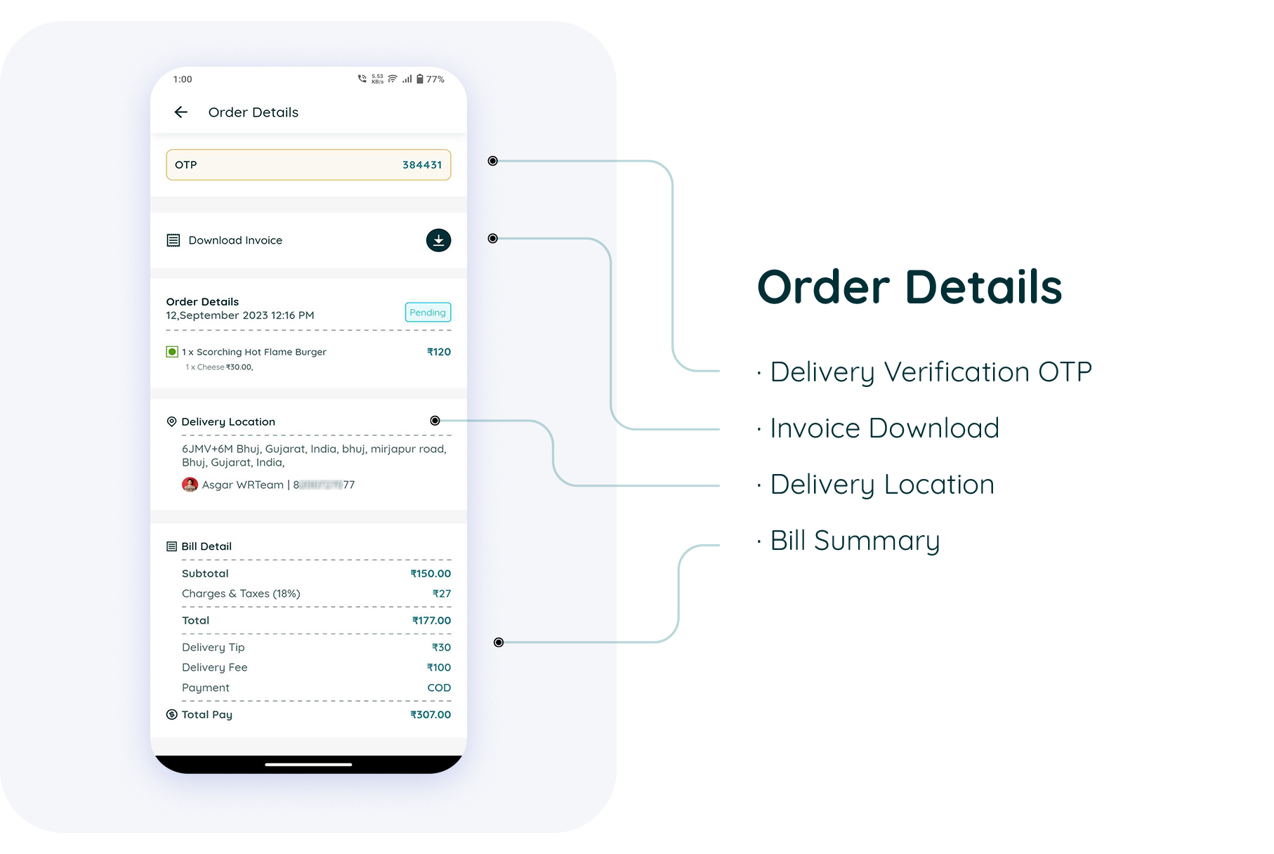 eRestro - Single Vendor Restaurant Flutter App | Food Ordering App with Admin Panel - 28
