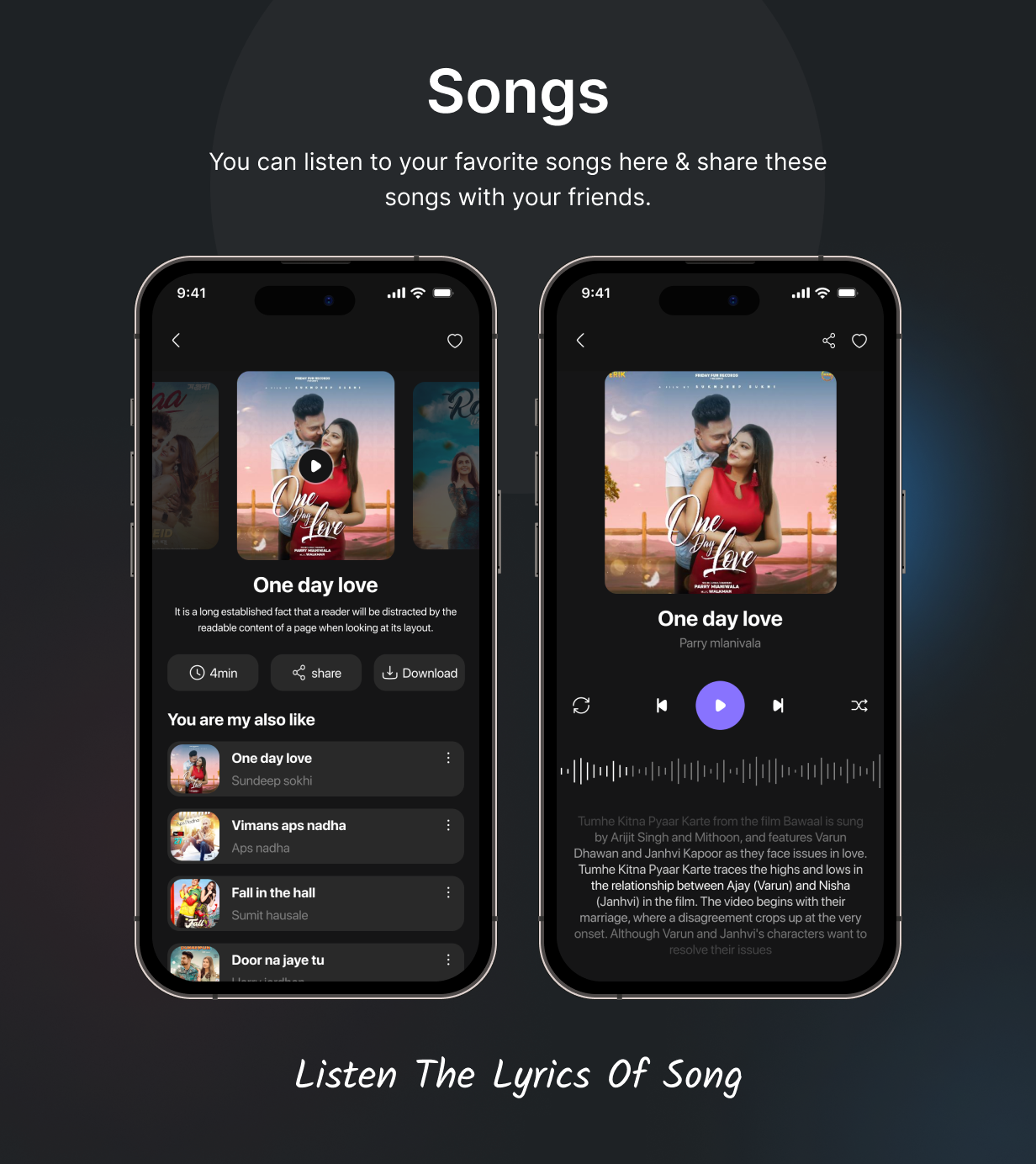 BeatBuddy UI Template: Streaming music online App in Flutter(Android, iOS) template | SongSift App - 10