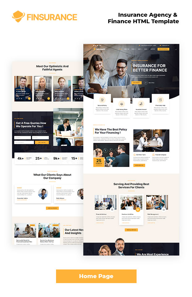 finsurance html home page