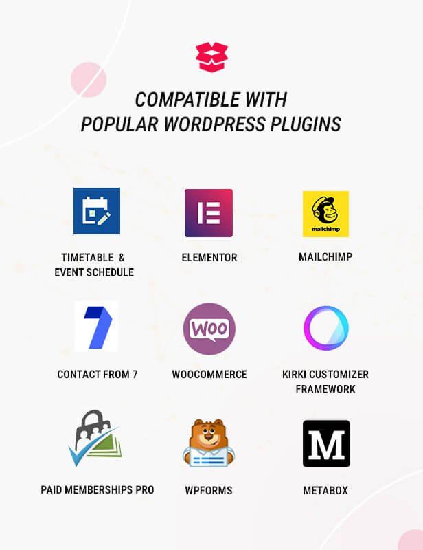 Popular Plugins Supported