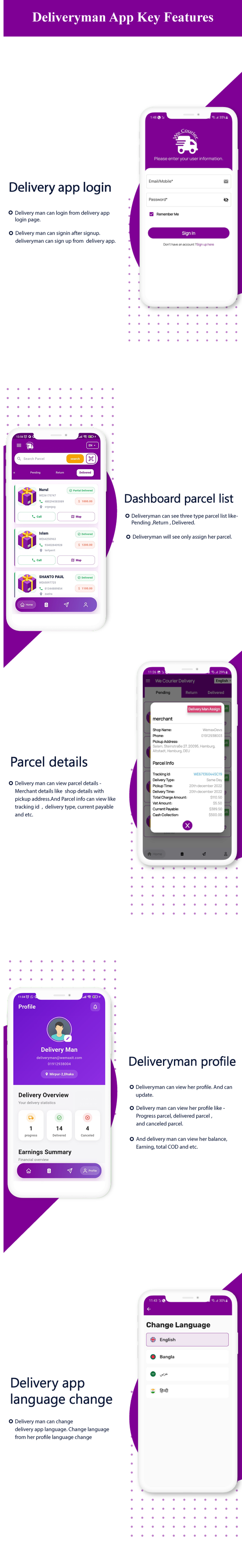 We Courier - Courier and logistics management CMS with Merchant,Delivery app - 20