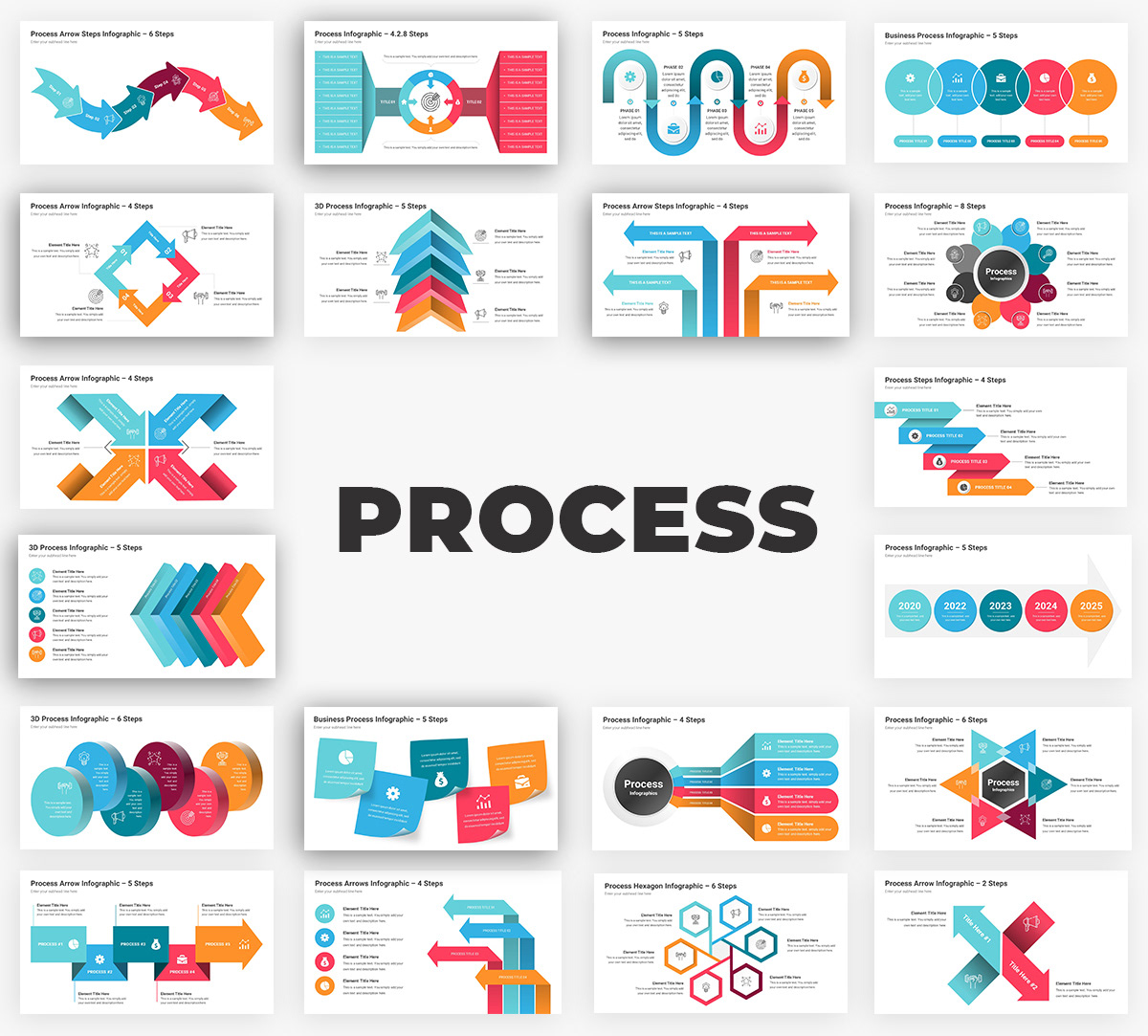 Infographics Complete Bundle PowerPoint Templates - 63