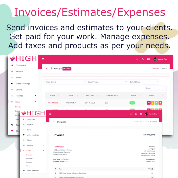 HIGH - Project Management System