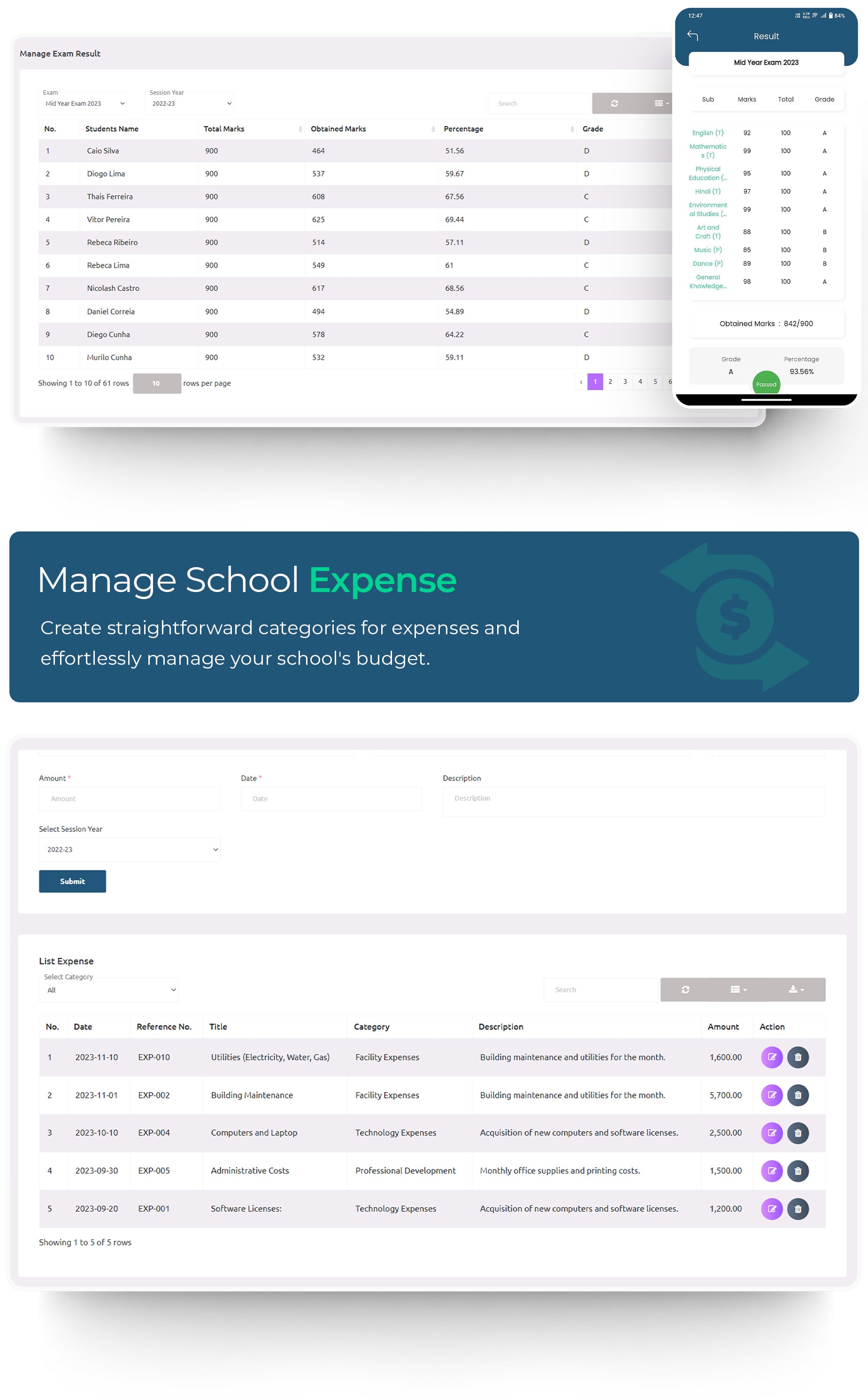 eSchool SaaS - School Management System with Student | Parents Flutter App | Laravel Admin - 20