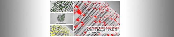Cylinders Logo Reveal - Preview Image - banner