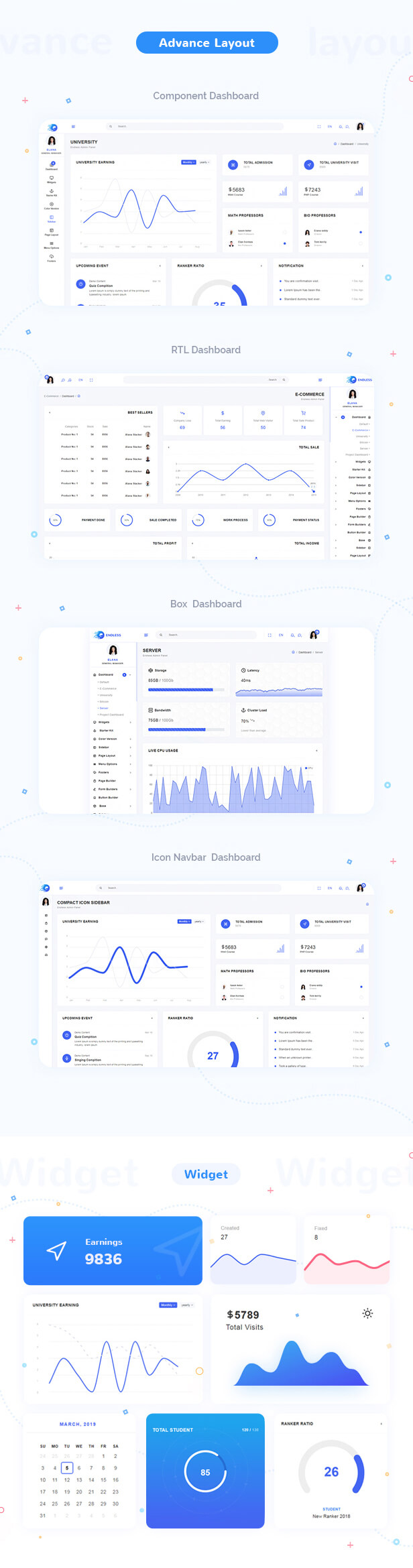 Endless Admin Dashboard theme