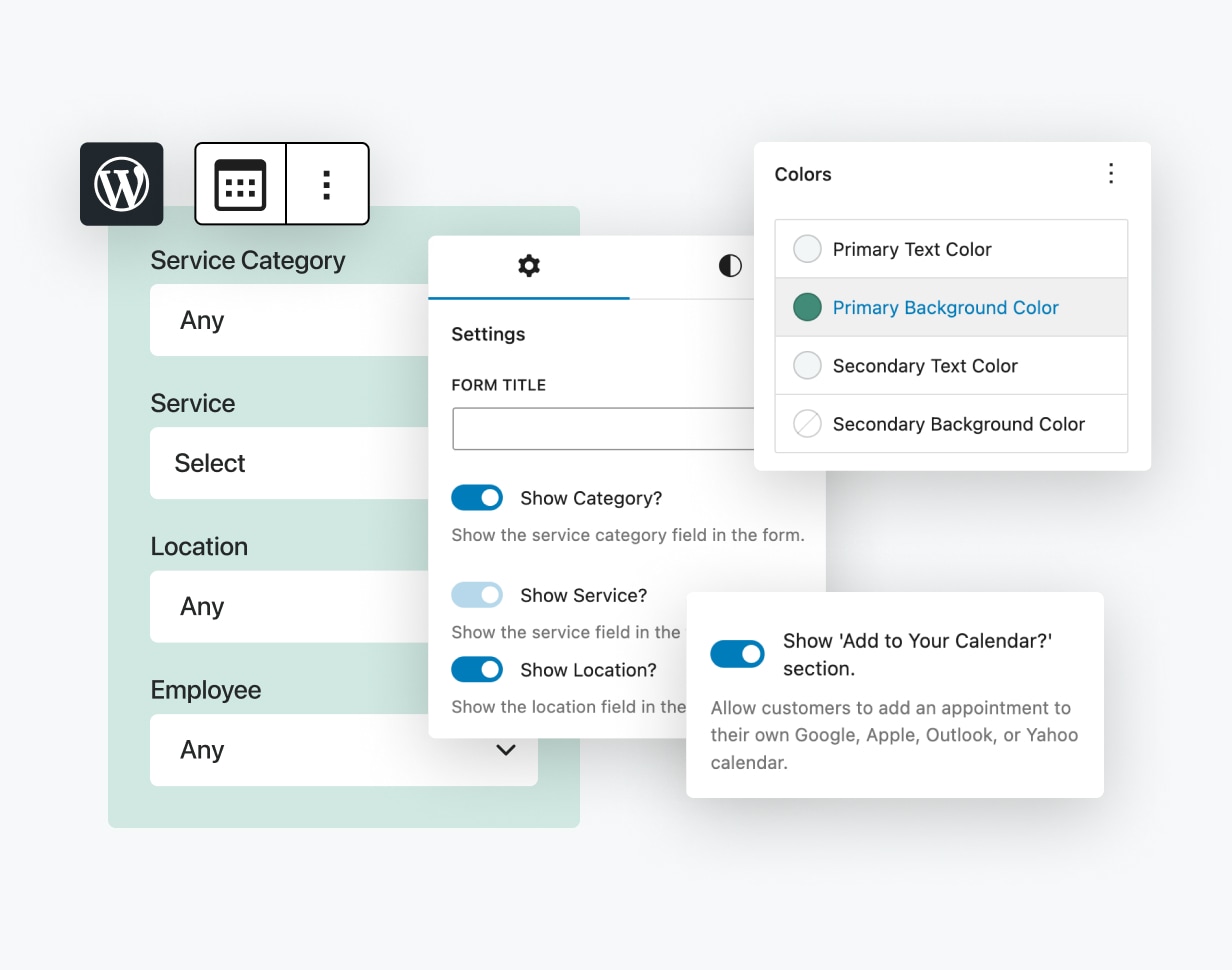 Tailored Appointment Scheduling Forms