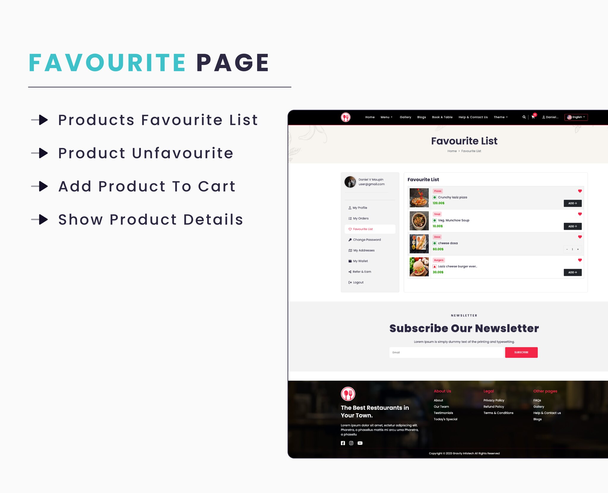 Single Restaurant -  Laravel Website & Admin Panel - 7