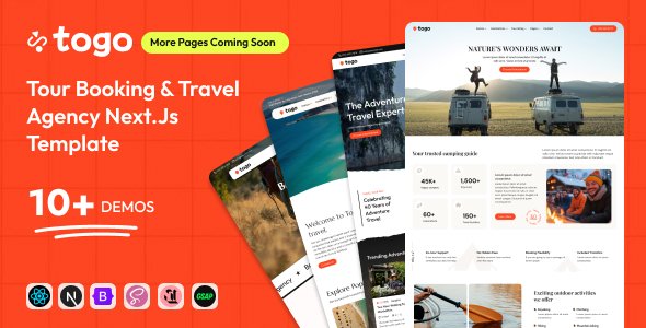 Travel & Tour Booking Agency Dashboard NextJs Template 