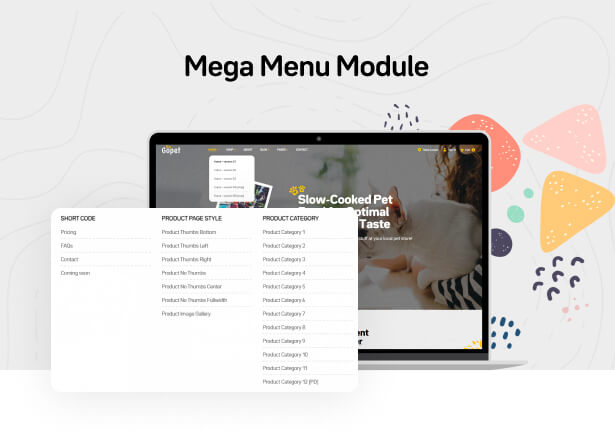 Mega menu module