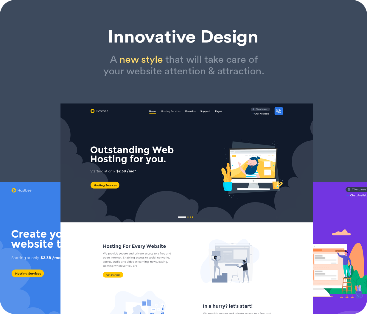 Hustbee - Hosting HTML & WHMCS Template - 8