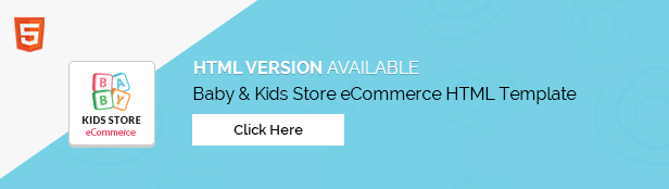 Baby & Kids Store eCommerce PSD Template Template Design By Webstrot