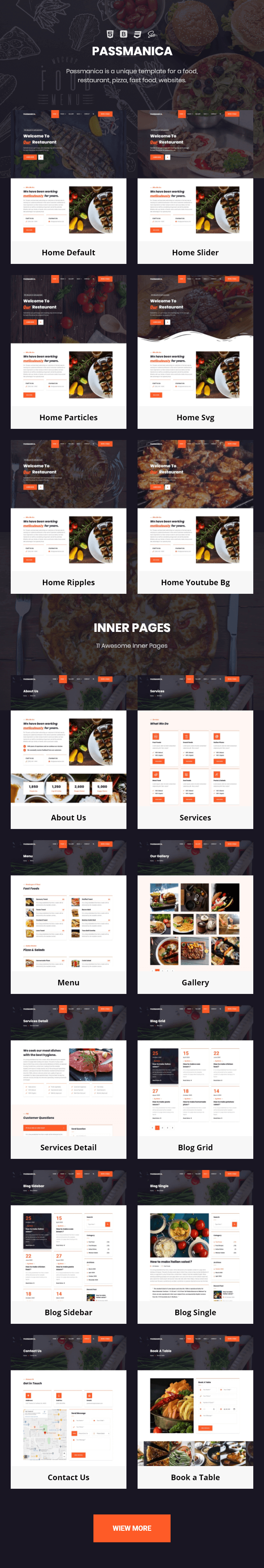 Passmanica - Restaurant Template - 1