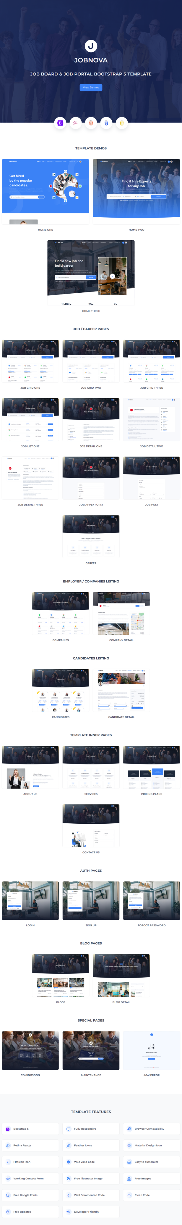 Jobnova - Job Listing, Job Board, Job Portal and Job Listing Bootstrap 5 Template - 8
