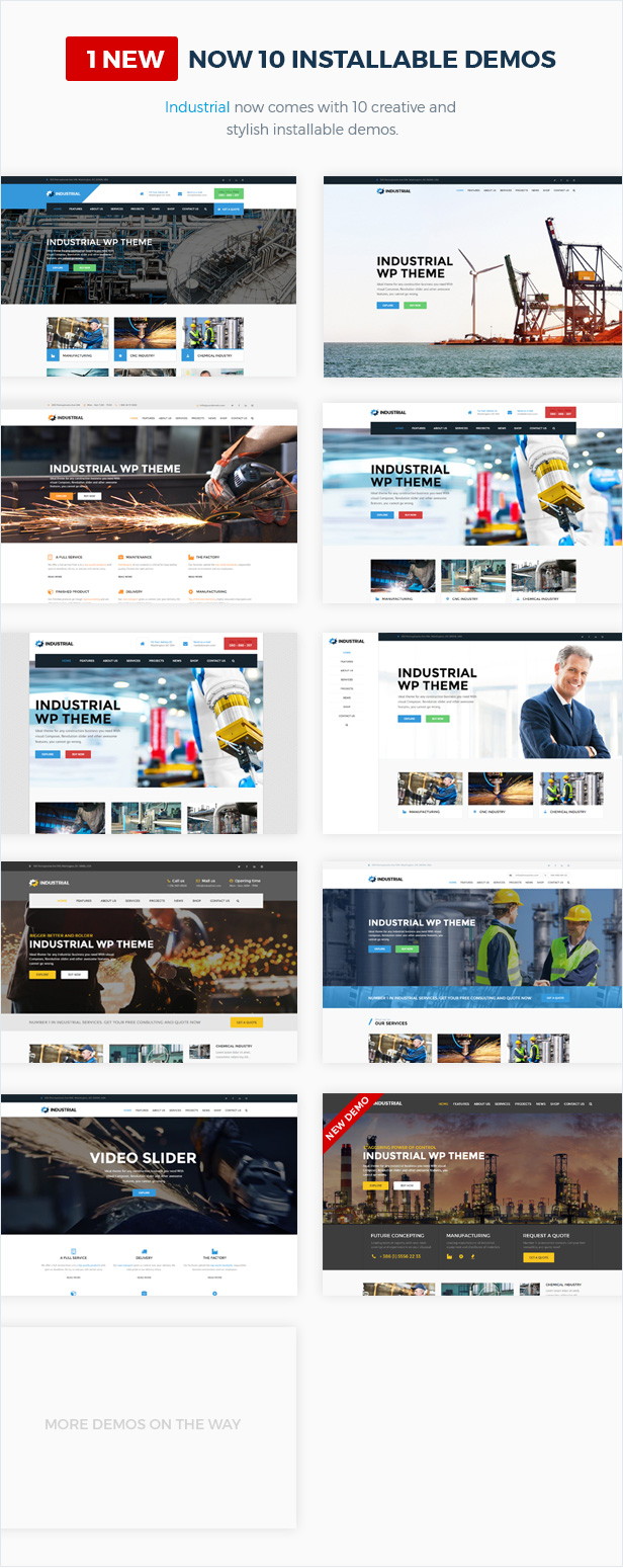 Industrial - Factory Business WordPress Theme - 5