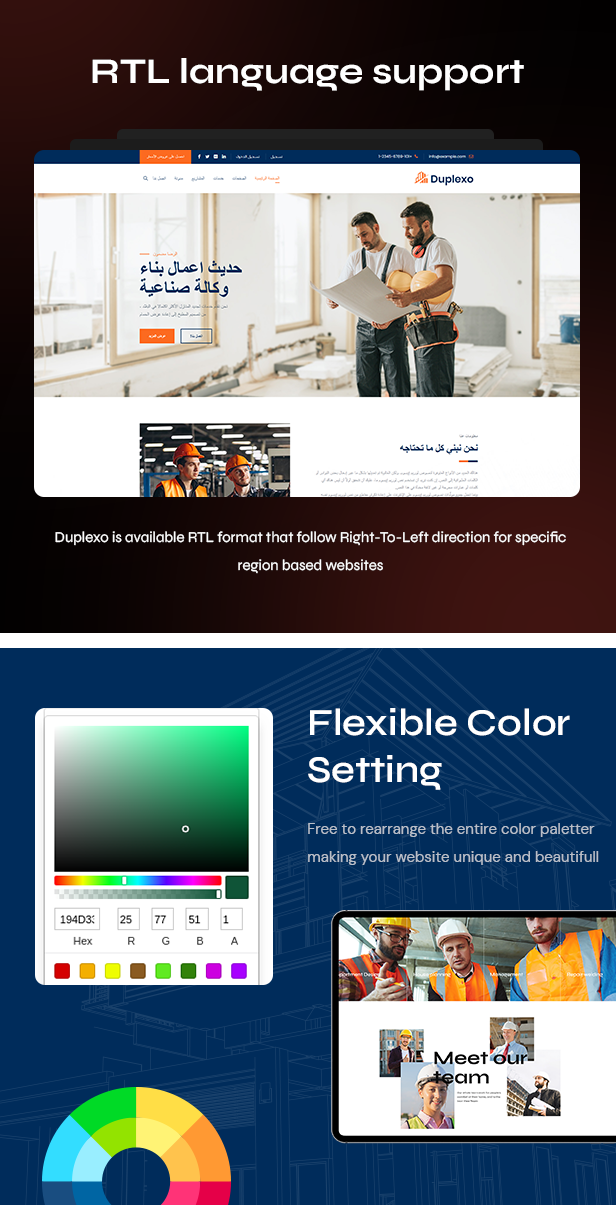 Duplexo construction WordPress Theme