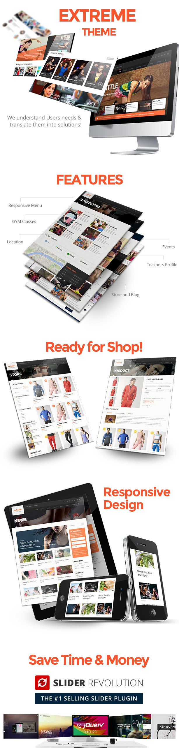 Extreme Gym & Fitness Theme