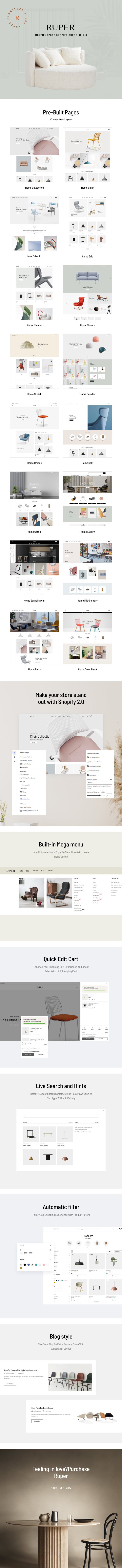 Furniture Shopify Theme Ruper OS 2.0 Preview