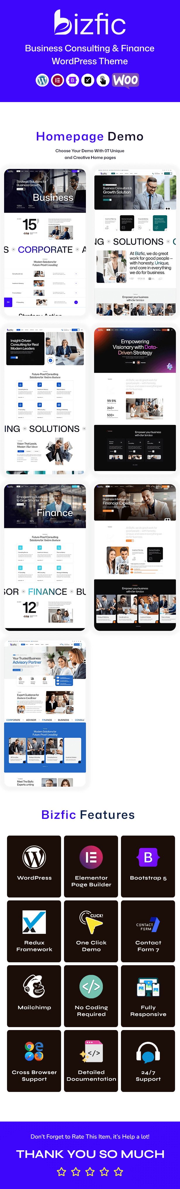 Bizfic &ndash; Business Consulting & Financial Advisors Modern WordPress Theme - 2