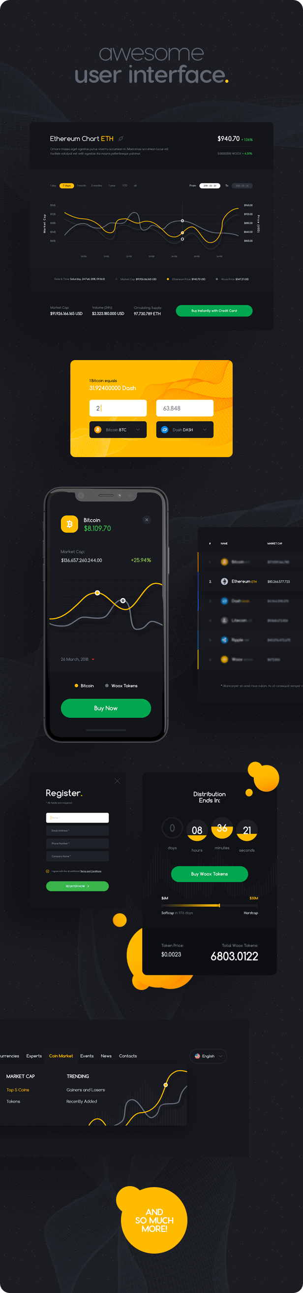 Woox - Non-Standard and Creative PSD Template for Digital Agency and ICO and Cryptocurrency Market - 8
