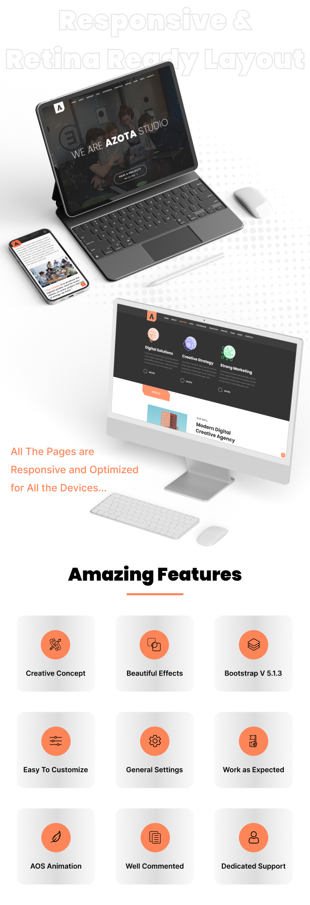 Digital Agency HTML Template - Azota - 2