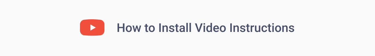 How to install Video Instruction How to install Video Instruction