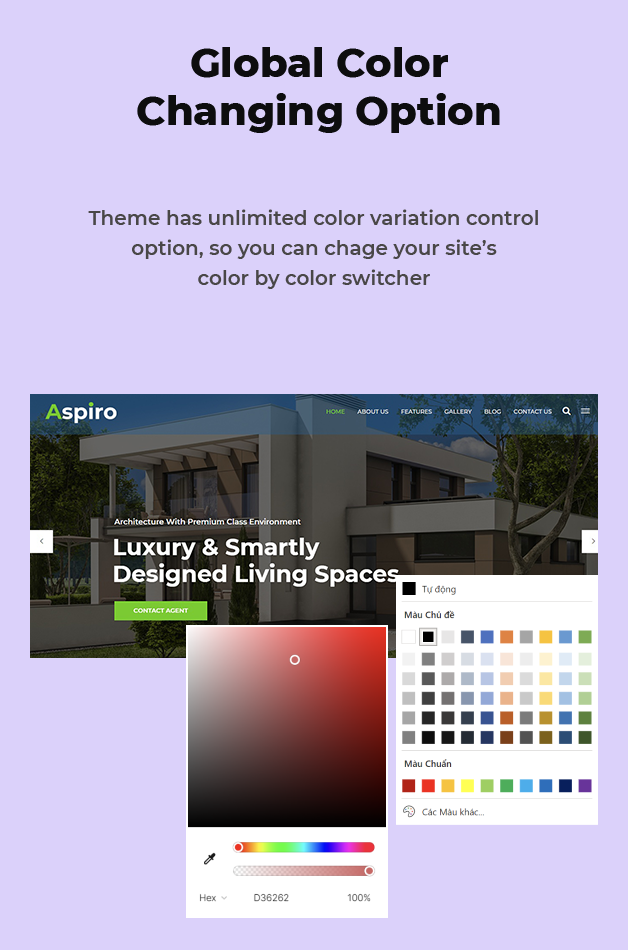 Global Colors Option Available